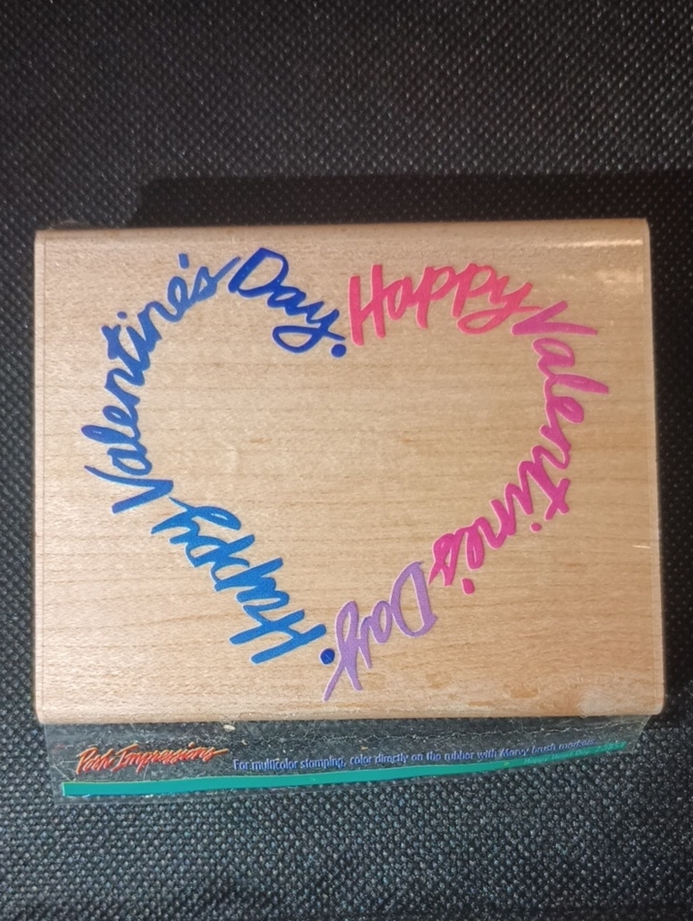 "Happy Heart Day" Stamp By Rubber Stampede